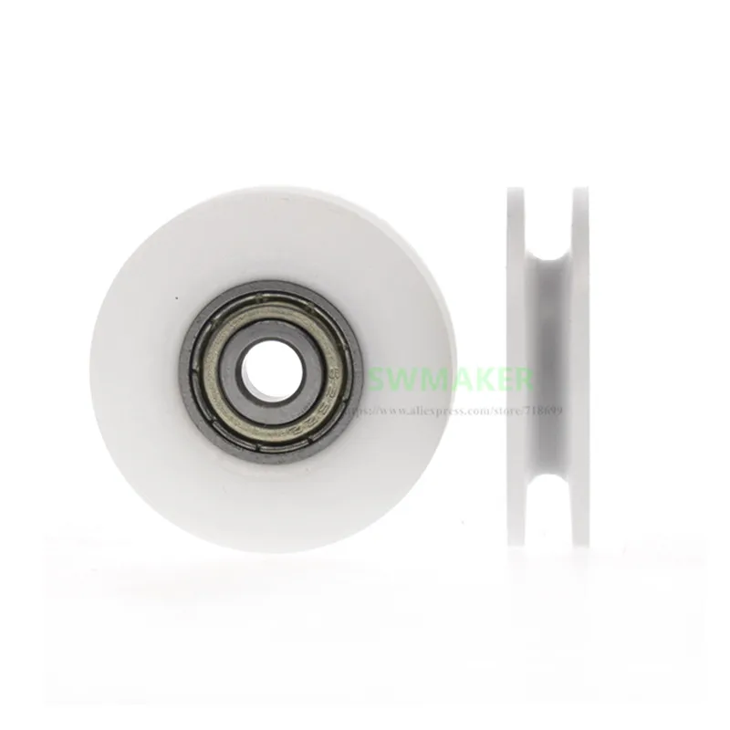 10pcs 5*30*7mm M5 M6 625 Bearing Wheel, R1.75 Line Passing Pulley / Guide Pulley / Hanging Pulley, Deepening U Groove Pulley