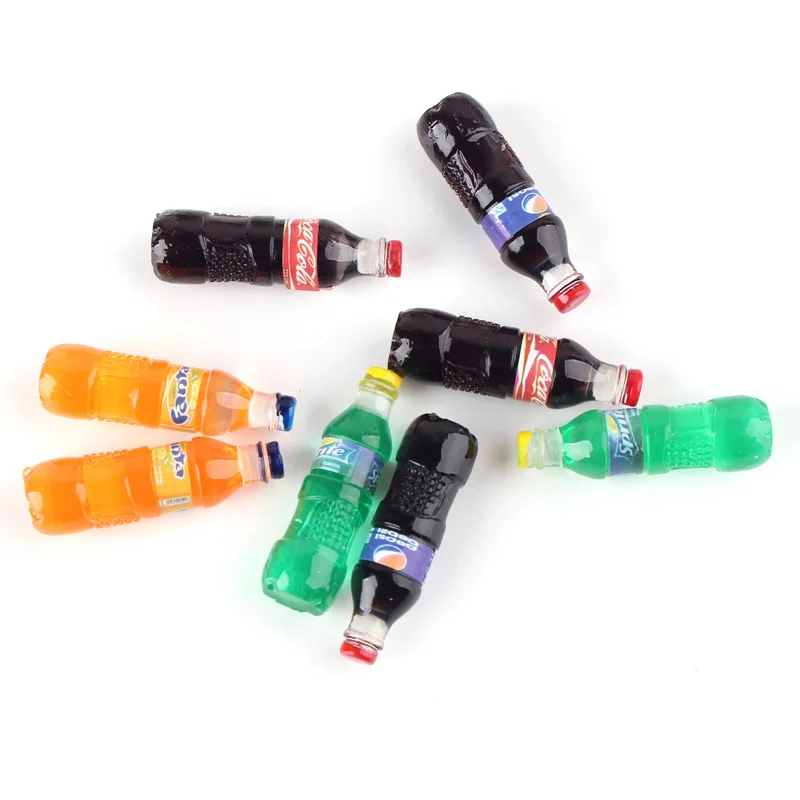 Mini Soda Bottles For BJD Dolls Pretend Play Toy Decoration Doll Accessory