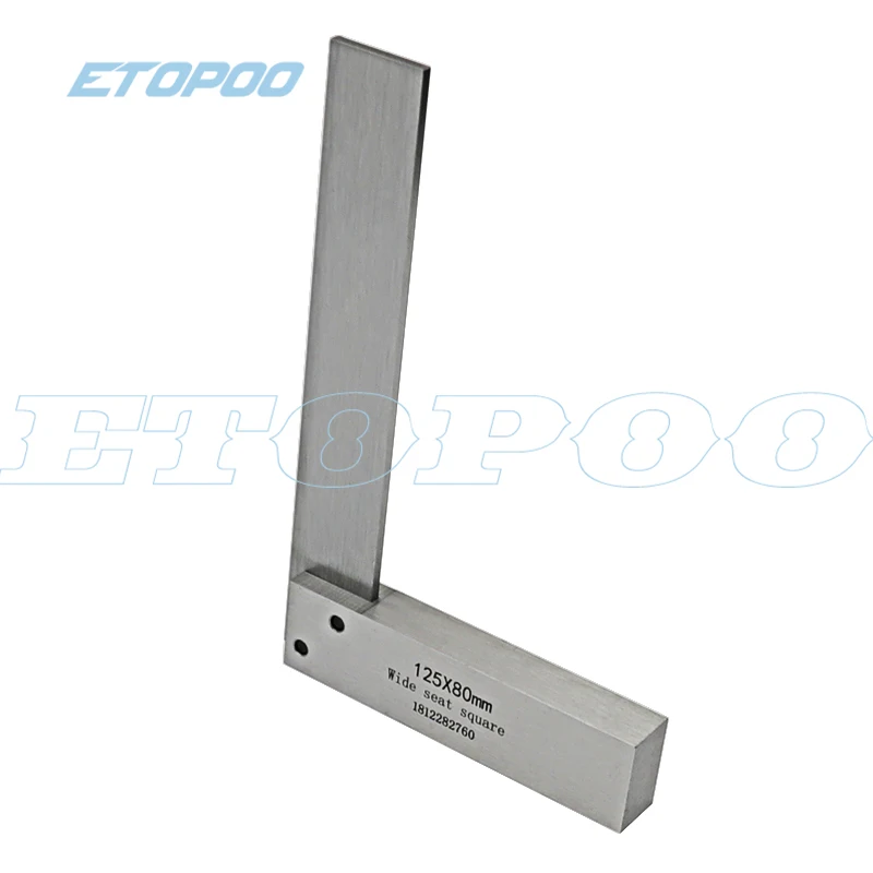 Imagem -05 - Ângulo Direito Engenheiro Praça Régua Grupo Machinist Square Aço Endurecido Régua 90 Graus de Precisão Grupo 63x40 mm 160x100 mm