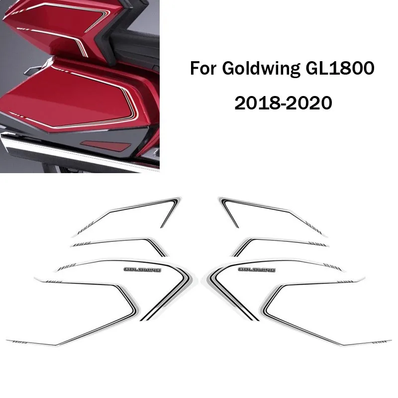 4 Colors Motorcycle Decal Stickers Shape Tank Pad Emblem Sticker Pads For HONDA Goldwing Gold Wing GL1800 GL 1800 2018 2019 2020