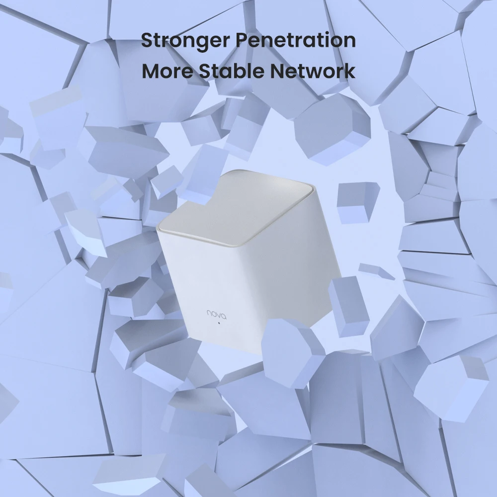 Tenda Nova Router Mesh WiFi MW5 Up to 3500 sq.ft. Whole Home Gigabit Mesh Router 2.4&5Ghz Wireless Repeater Internet Networking