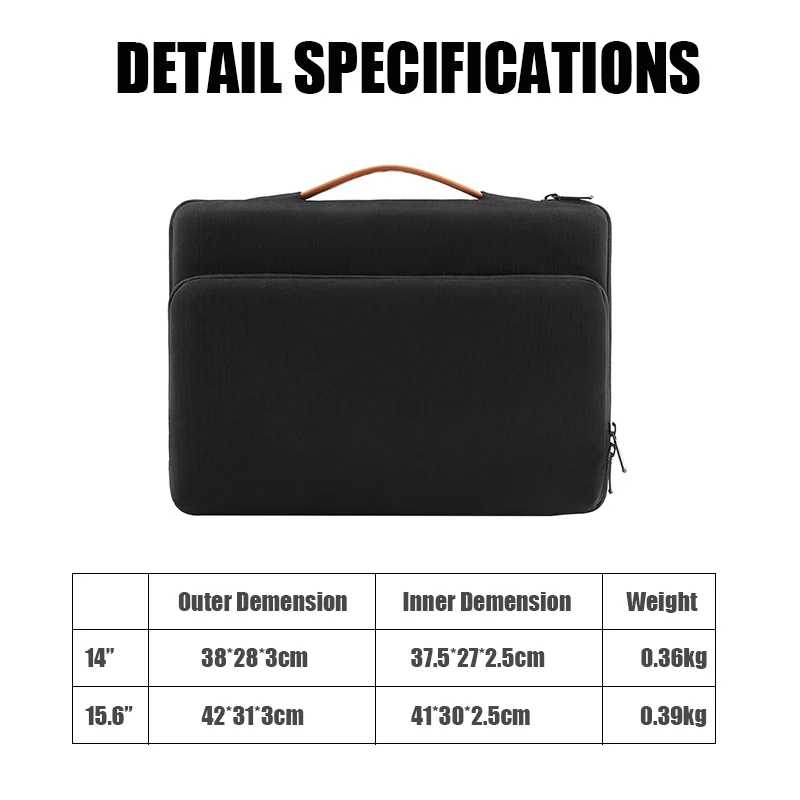 2022 노트북 가방 휴대용 여행 케이스, 맥북 에어 프로 13 14 15 15.6 인치 슬리브 커버, 샤오미 화웨이 HP용 서류 가방