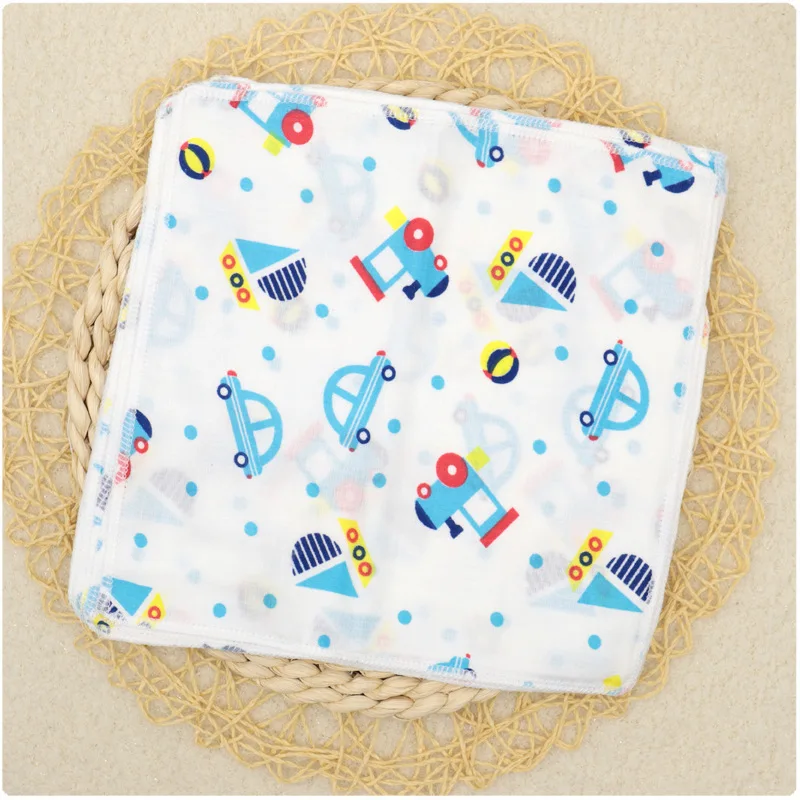 Baby Infant Towel Muslin Towel Handkerchiefs Two Layers Wipe Towel densely woven muslin cotton 25*25cm kids Towels