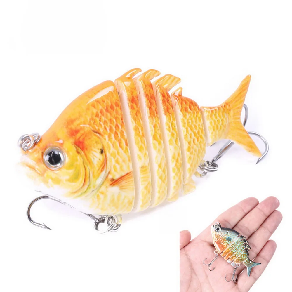 Swimbait Fishing Lures Lifelike Tilapia Hard Bait 63mm 9.3g Lure With Treble Hook Multi Jointed Lures For Bass Fishing Tackle