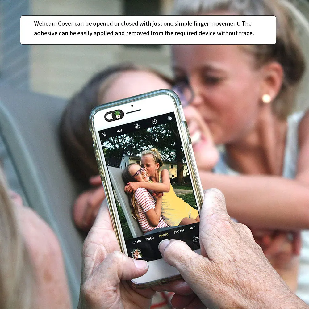 6 unids/set planta lindo Cámara Webcam de privacidad de cubierta de teléfono deslizante de la Lente de la Cámara bloqueador portátil Protector de privacidad adhesiva de la etiqueta engomada para PC
