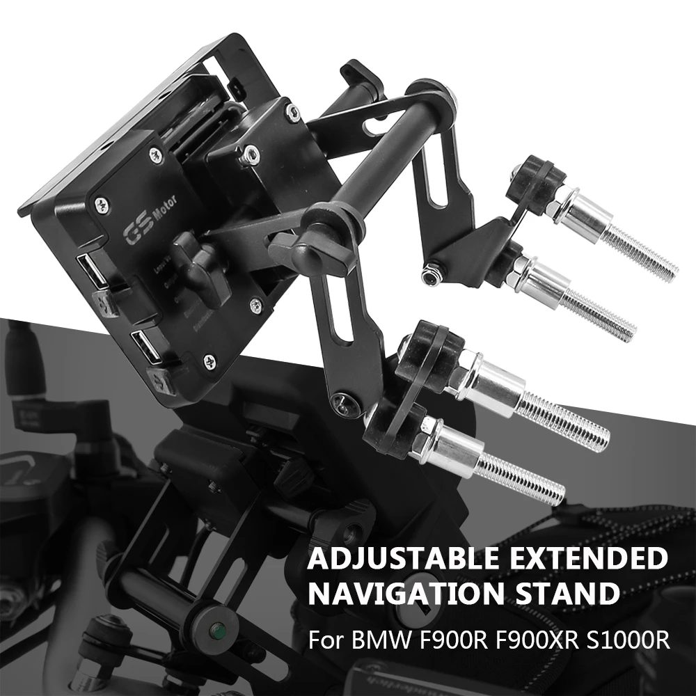 

Motorcycle Adjustable Extend Stand Holder Phone Mobile Phone GPS Navigation Plate Bracket For BMW F900R F900XR S1000R F900 X R