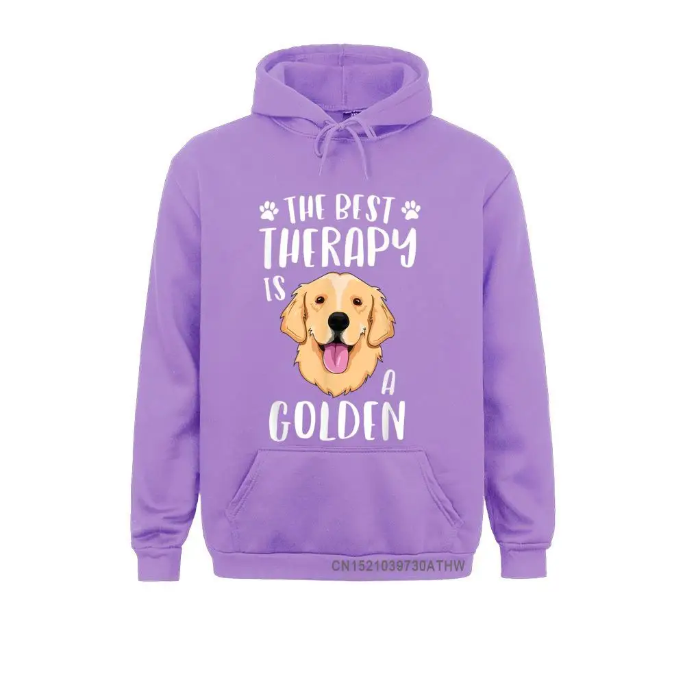 Fitness Tight The Best Therapy Is A Golden Retriever Fur Mama Dog Men Sweatshirts Rife Fall Sportswears