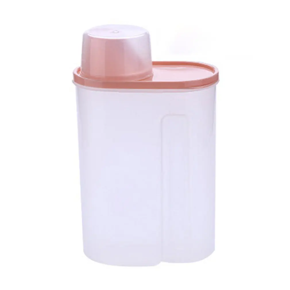 Kitchen Storage Box Food Storage Container Plastic Transparent Large Capacity Kitchen Seal Ring Grain Tank Random Color