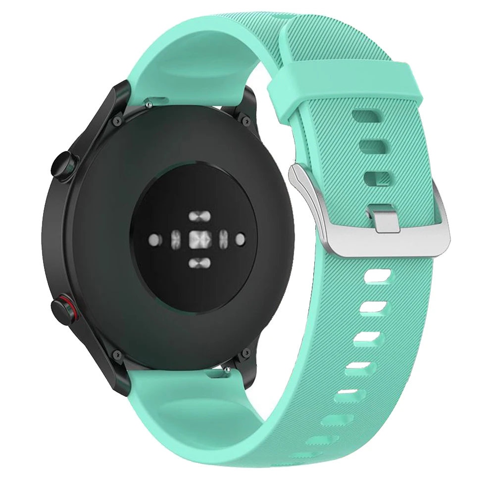 Oryginalny pasek silikonowy do zegarka Xiaomi kolor Sport Watchband 22MM zegarek zespół Mi zegarek kolor wymienny sportowy pasek pasek na rękę