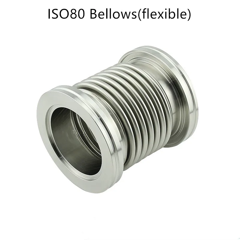 ISO80 Fast Quick Flexible Vacuum  Pipe Bellows Flange Hose Bellows Stainless Steel Vacuum Fitting expansion Bellows Tube Joint