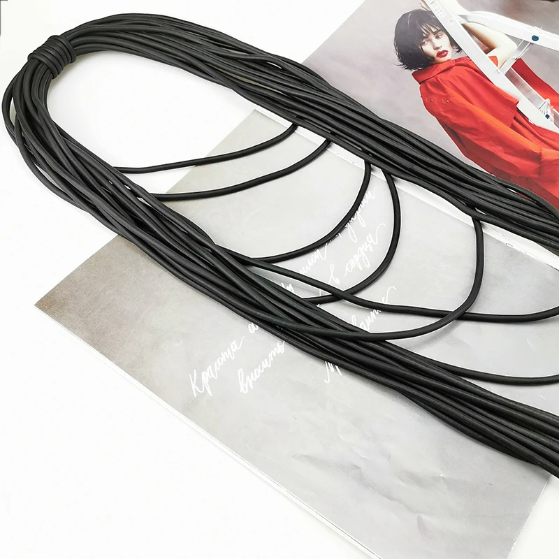 UKEBAY Long Pendant Necklace For Women Clothes Necklaces Handmade Rubber Jewelry Sweater Chain Punk Necklace Party Accessories