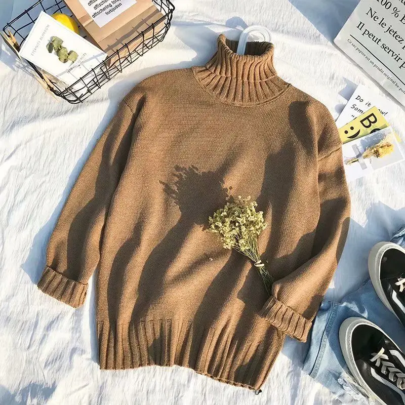 Sweater Women Loose Jacquard Artistic Knitting Teens Classic Mujer Fashion All-match Tender Retro Couple Cardigans V-Neck Autumn