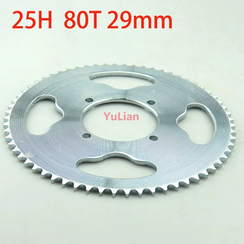 29mm 25H 80T Tooth Rear chain gear fit 47cc 49cc 2 Stroke ATV Quad Motorcycle Mini Bike