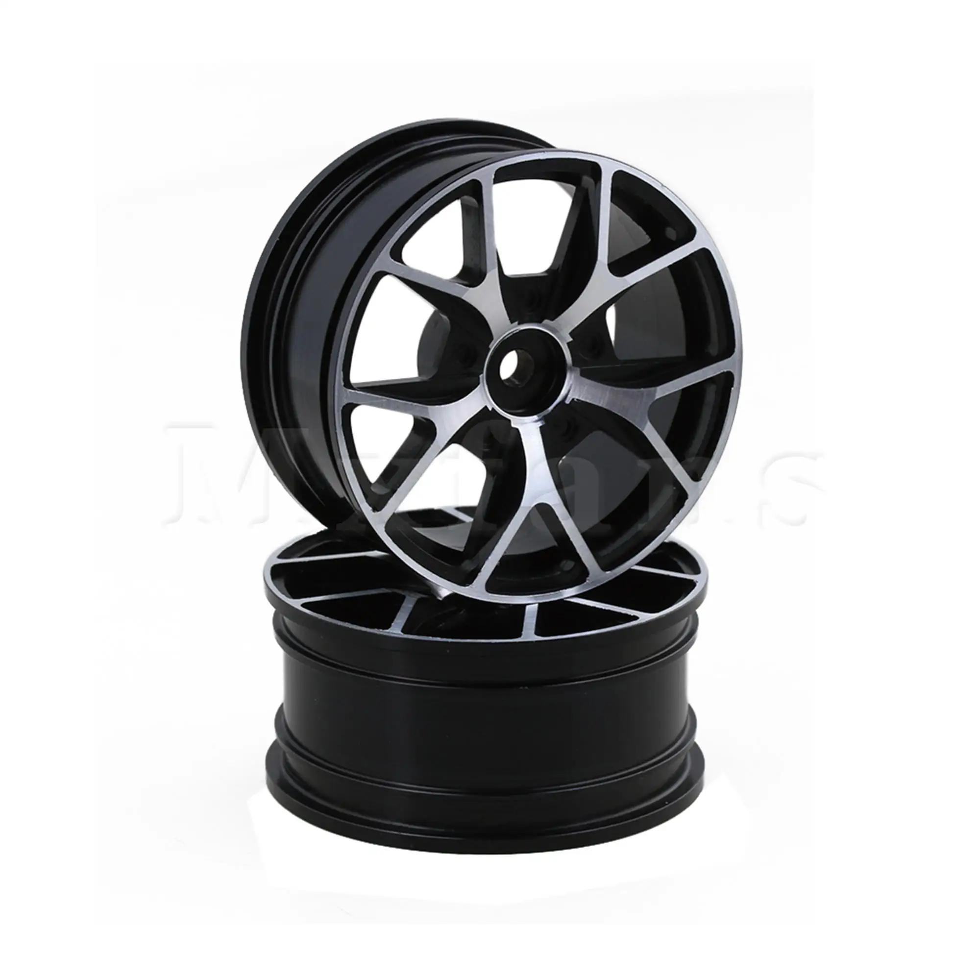 4PCS RC1:10 Aluminum Alloy Car Wheel Rims Y-Pattern with 5-Spokes Wheel On Road Car Tires