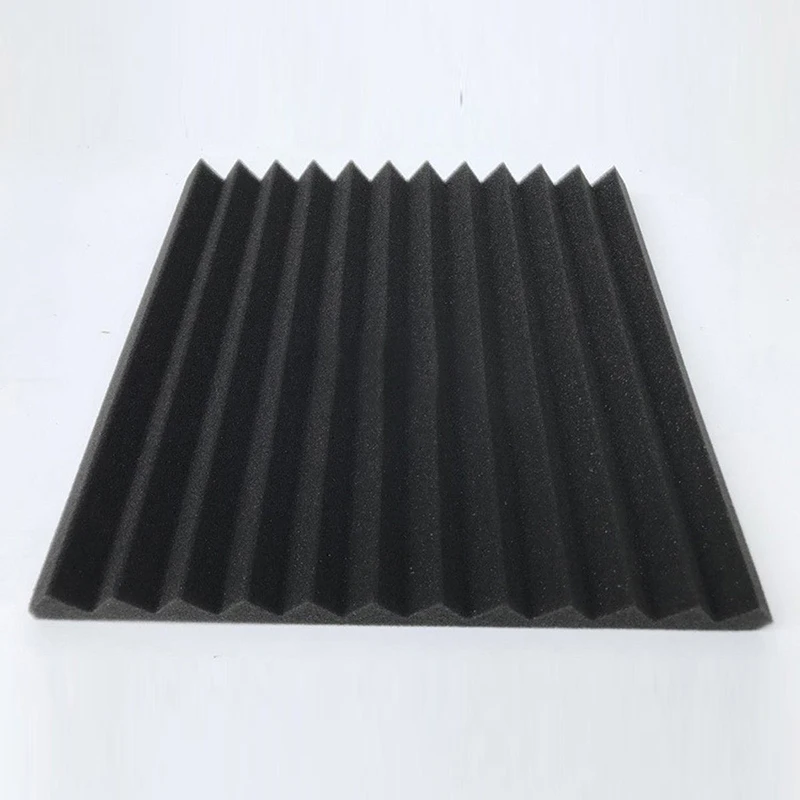 Soundproofing Foam Acoustic Tiles Studio Foam Wedge shape 12x 12x 1 inches Blue/Black Color