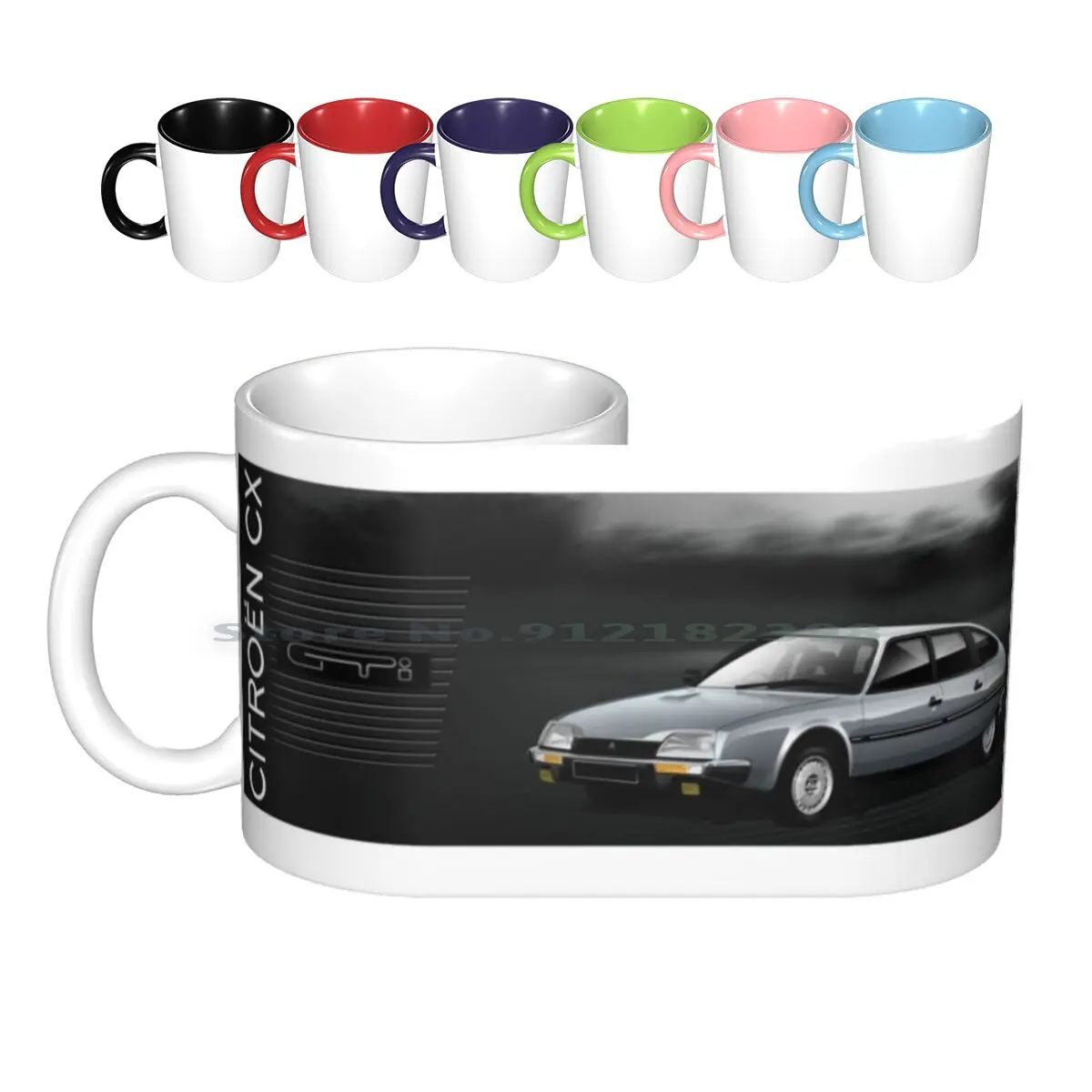 Cx Gti Illustrated Mug Ceramic Mugs Coffee Cups Milk Tea Mug Classic Cx Gti Cars Cx Gti 1970s 1980s Car Cx Gti Car Automotive