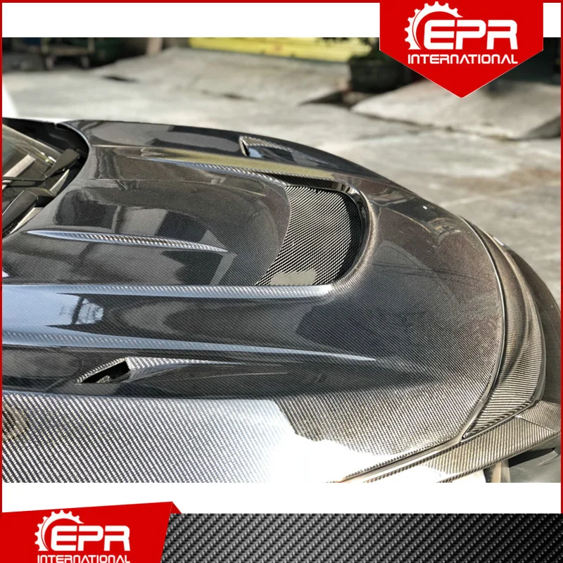 Para civic tipo r fk8 2017 + vrsar1 estilo fibra de carbono capa guarnição (5 portas)(171x116cm) fk8 corpo kit tuning corrida brilhante capô carbono