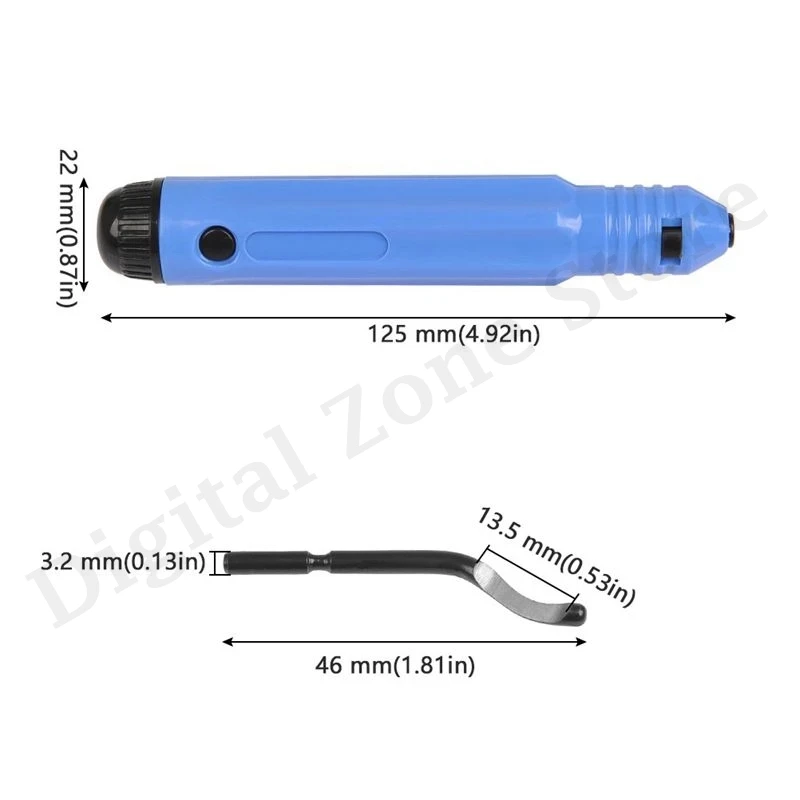 Deburring Tool Kit, NB1100 Handle with a Blade + 10pcs Extra BS1010 Deburring Blades Burr Trimming Scrapers For 3D Printer