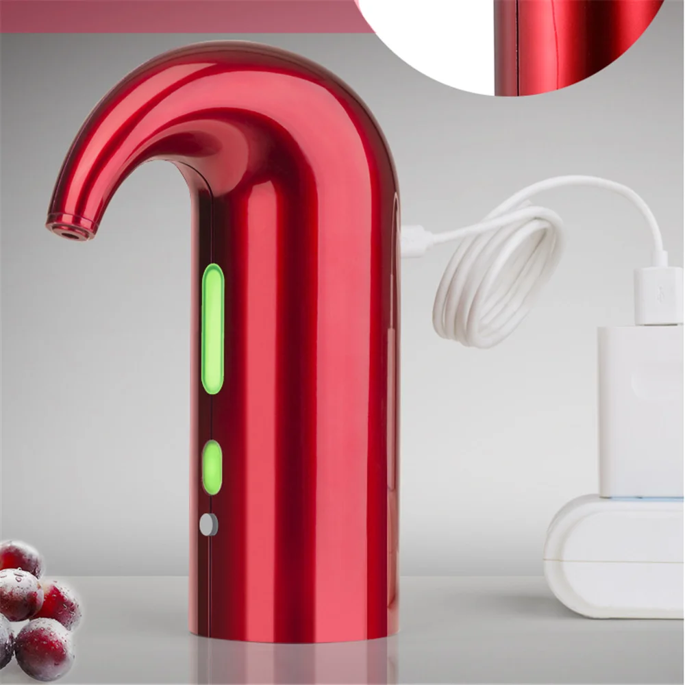 USB Charge Electric Whisky Decanter Auto Wine Aerator Red Wine Pourer Cider Decanters One-Touch Wine Dispenser Tools Men Gifts