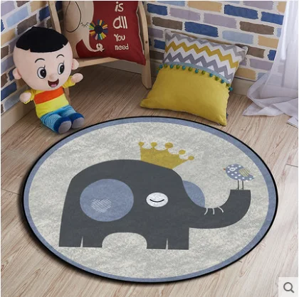 

Cartoon Animals dinosuar elephant Baby Play Mats Child Crawling Blanket Carpet Toys Soft Flannel Nordic Kids Room Decor