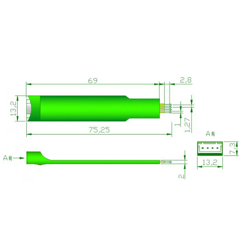 PCB Test Fixture Tool Test Probe Pogo Pin Pitch 4Pin 1.27mm Test Programming Download Fixture Hand JTAG  held tool