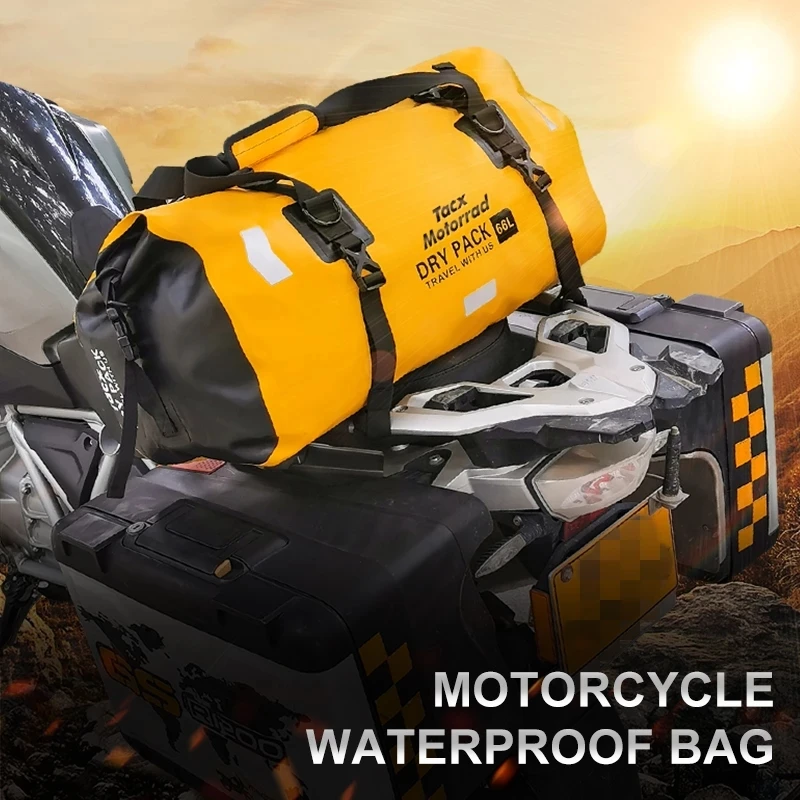 Motorcycle Waterproof Tail Bag Travel Outdoor Motorbike Backpack Motorcycle Seat Bags Diving,Swimming,Hiking Driving,Travel Kits