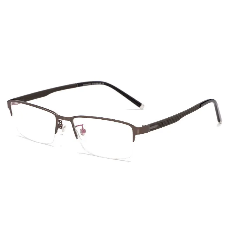 Simple Metal Frame Glasses Half Rim Men Business Style Nearsighted Spectacles New Arrival Hot Selling