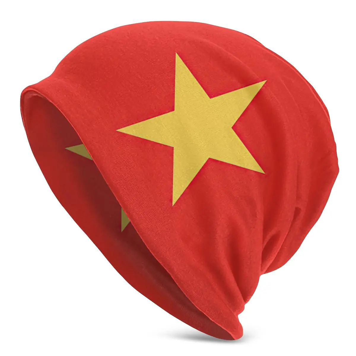 

Flag Of Vietnam Beanies Pullover Cap Comfortable , Adult Men's Woman Knit Hat