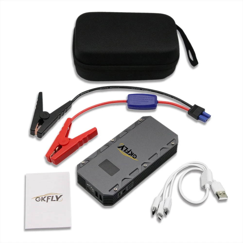 GKFLY 1500A/2000A/3000A Car Jump Starter Starting Device Power Bank Starter Cable Car Battery Booster for Petrol Diesel Jumper