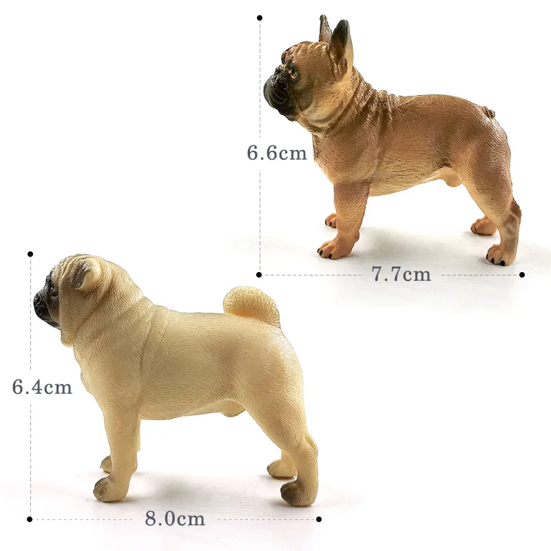 New Farm Lovely Dog Simulation Bulldog figurine Animal model Diy home decor miniature fairy garden decoration accessories modern