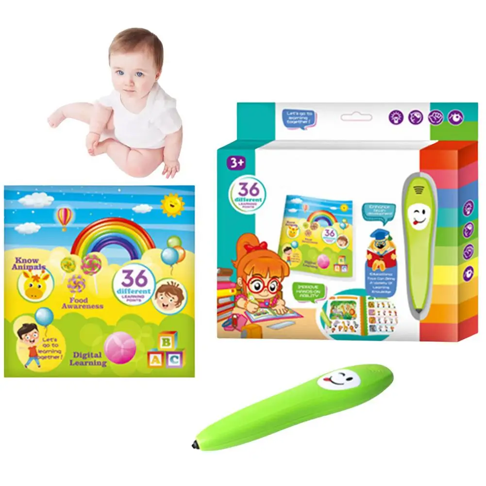 Electronic Reading Pen Reading Pen With Learning Books With Standard Pronunciation And Recording Function ABS Wireless Reading P