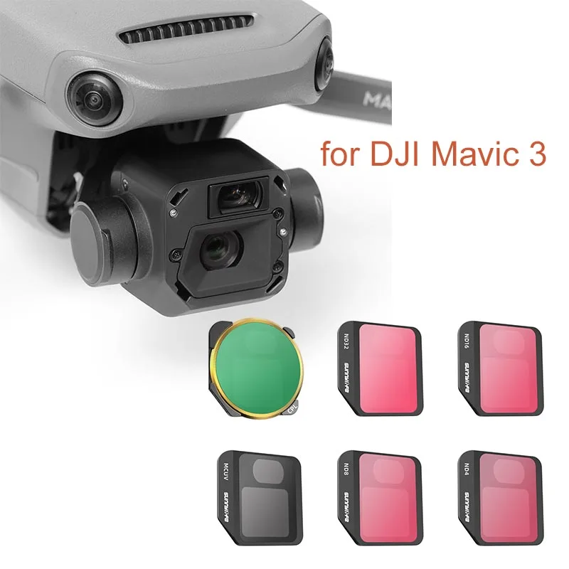 For DJI Mavic 3 Camera Lens Filter MCUV ND4 ND8 ND16 ND32 CPL ND/PL Filters Kit for DJI Mavic 3 Drone Accessories