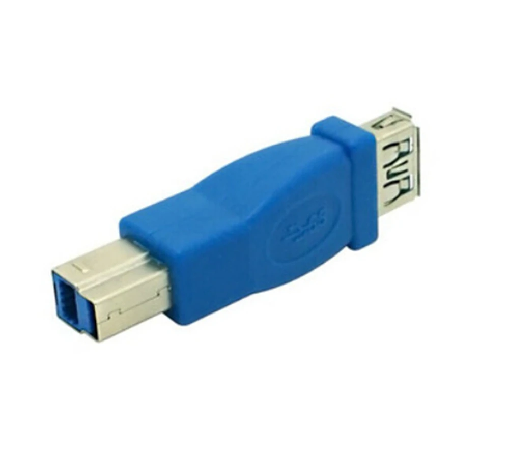 AT USB wysokiej jakości 3.0 typ A żeński na typ B męski Adapter złącza wtykowego USB 3.0 Adapter konwertera AF na BM