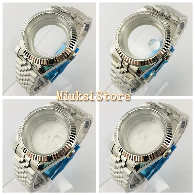 40mm Men's Watch 36mm Sapphire Glass Watch Case and Stainless steel bracelet Fit Miyota 82 series NH35 ETA2824 Movement