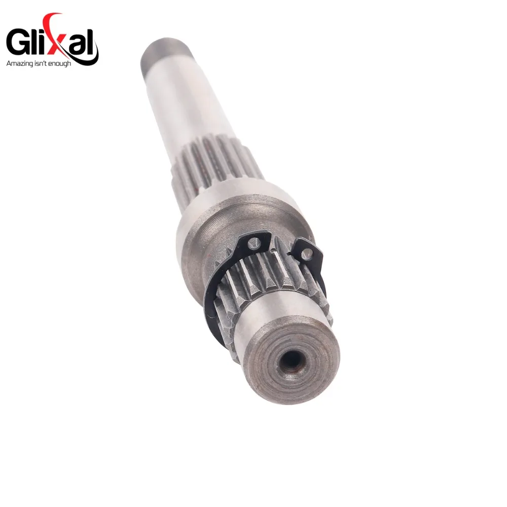 Glixal GY6 125cc 150cc 197mm Gearbox Output Final Drive Shaft for 152QMI 157QMJ 4-Stroke Chinese Scooter Moped ATV Go-Kart