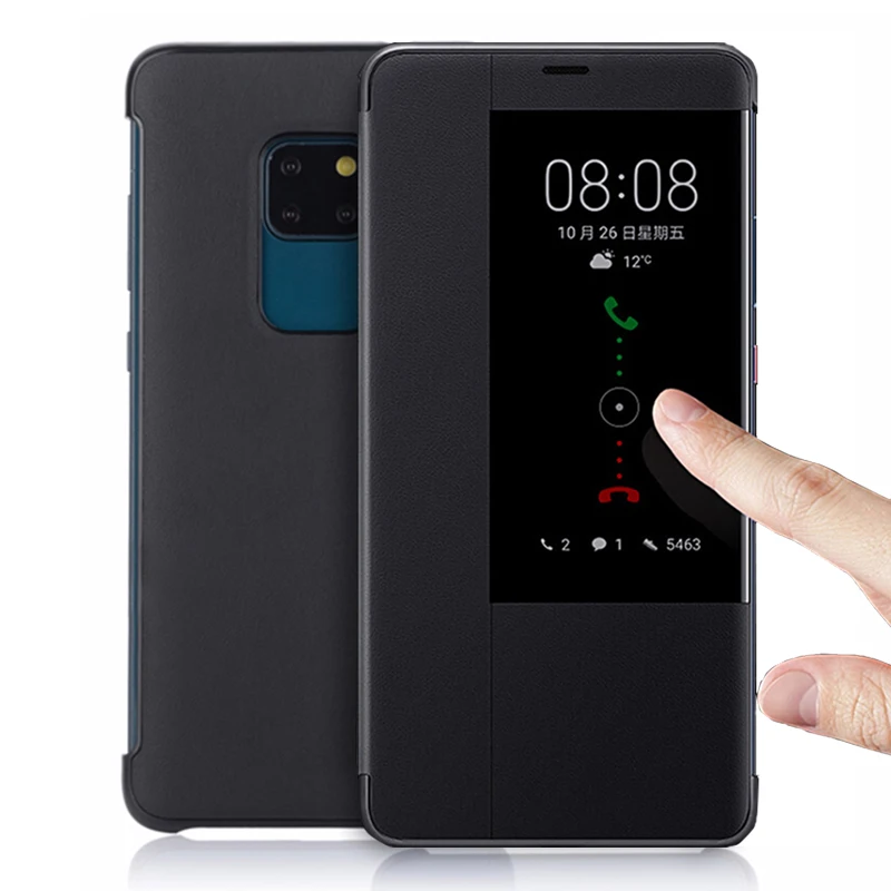 Flip Cover Leather Phone Case For Huawei Mate 20 Lite Pro X 20Pro 20lite Mate20Pro Mate20X Mate20lite Mate20 Case Smart View