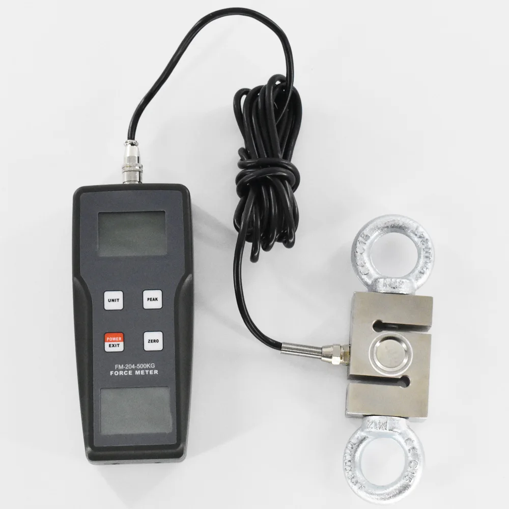 Digital Force Gauge FM-204-500K 4900N Dynamometer pull and push force meter N/kg/lb Mechanical instruments