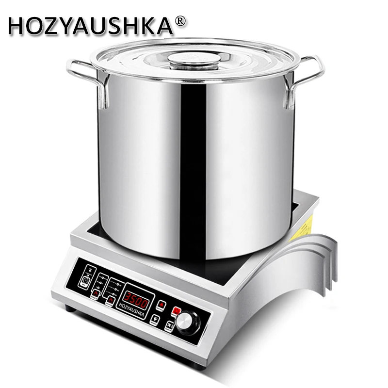 Induction cooker 3500W household high-power stainless steel flat button knob to stir-fry commercial HOZYAUSHKA