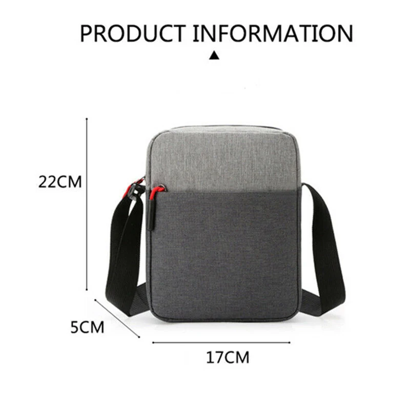 Waterproof Shoulder Bag Pockets Anti Theft Large Capacity Outdoor Messenger Bag Portable Durable Business Travel Crossbody Bag