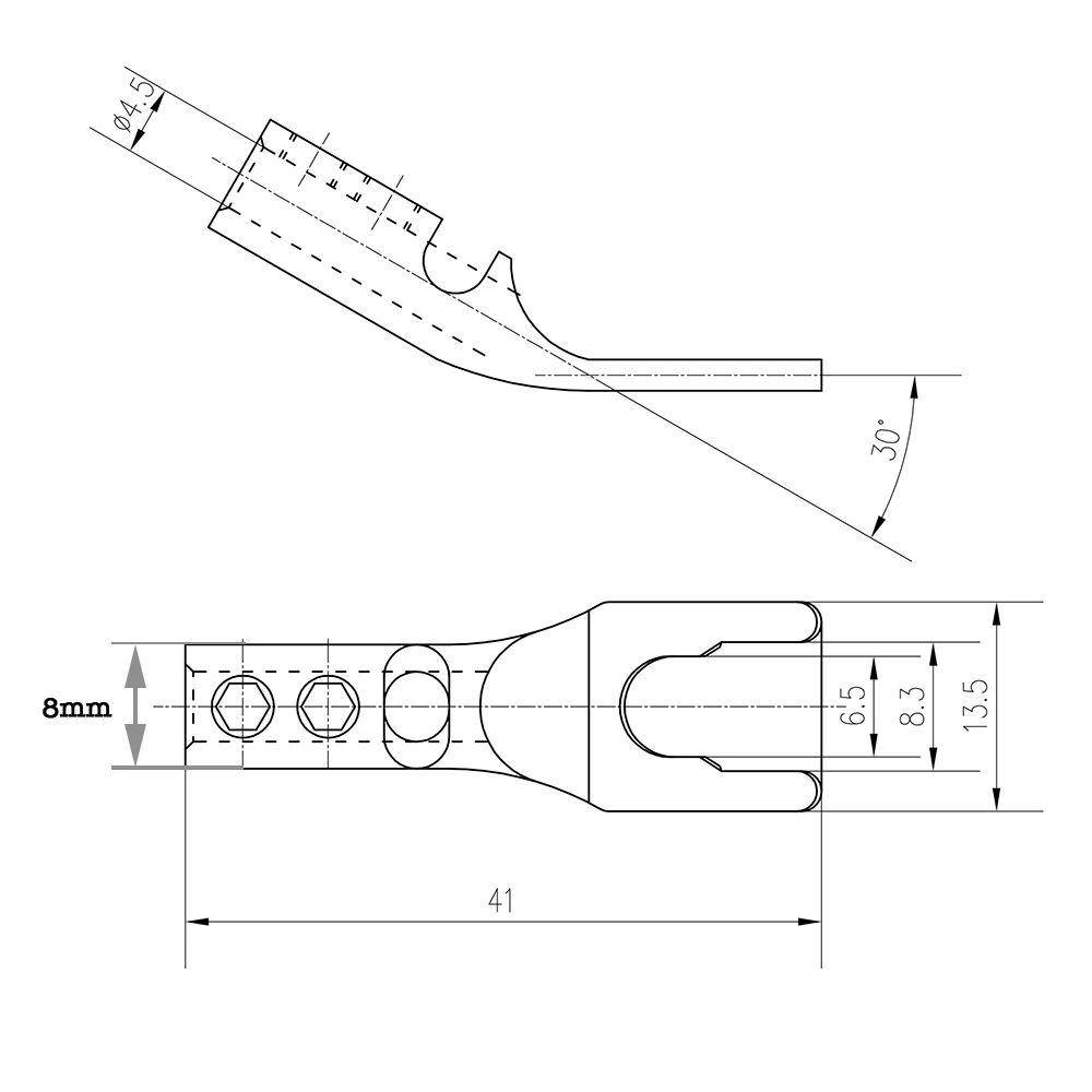 4 шт., коннекторы Audiocrast из чистой меди, розетка для кабеля динамика