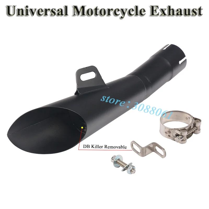 Universal Motorcycle GP Exhaust Pipe Escape For Yamaha R6 MT-03 Kawasaki Ninja 300 Honda CBR300 Modified HP Muffler DB Killer