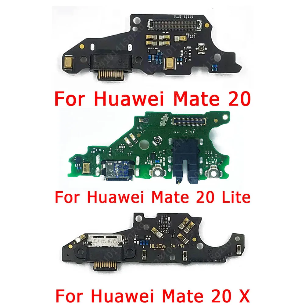 Charging Port For Huawei Mate 20 Lite Light X 20X Charge Board USB Connector Ribbon Socket Flex Replacement Spare Parts