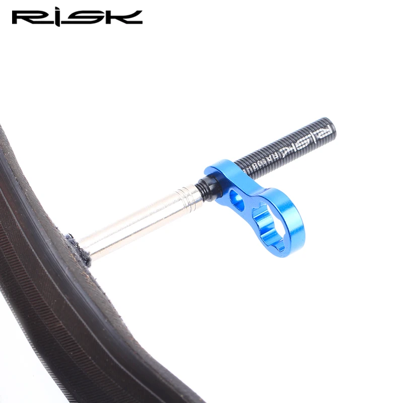 RISK RA108 Integrated Removable 45mm 80mm Bike Bicycle Inner Tubes Presta Valve Extender Extension With Core Wrench Aluminium