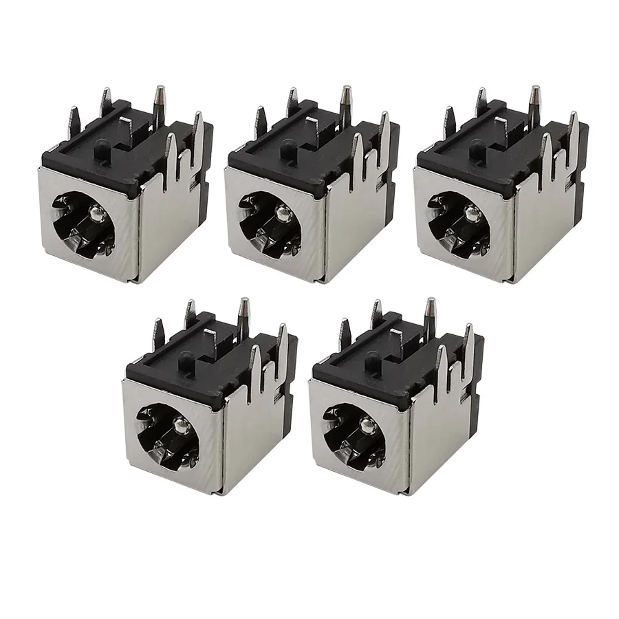 5.5x2.1mm DC-007B DC Power Supply Female Jack Charging Socket Connector with Iron Shell Bracket DC007B 5.5*2.1mm DC Socket