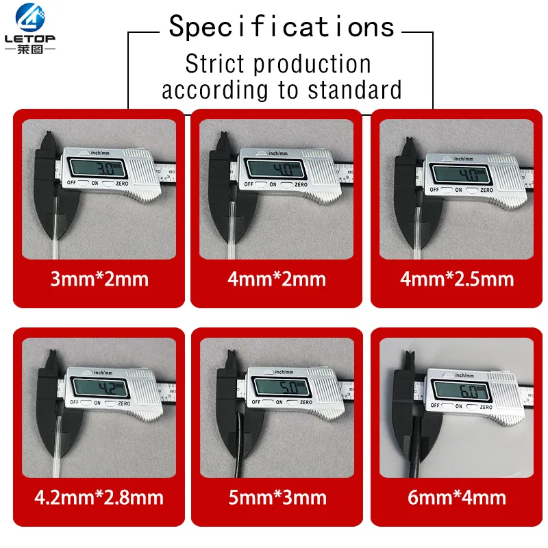 LETOP Single-line Solvent Ink Tube for Challenger Gongzheng Infiniti Phaeton JHF Zhongye Solvent Printer