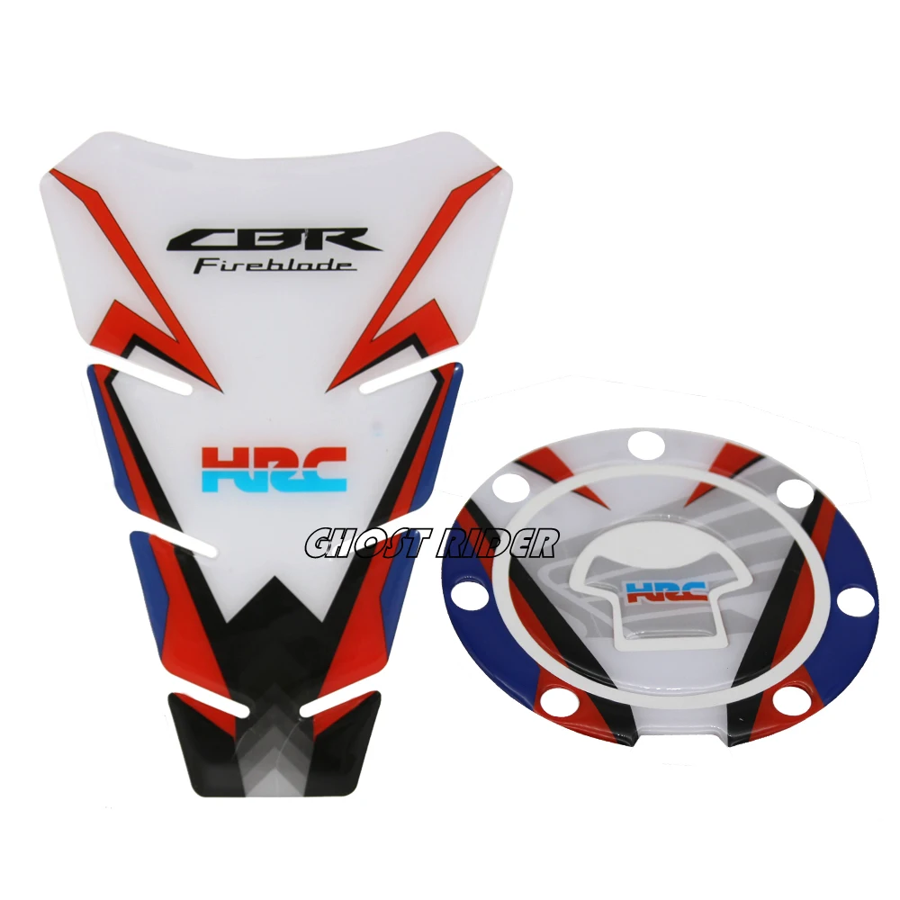 Motorcycle Chrome CBR HRC Decal Fuel Tank Cap Cover Sticker Pad For Honda CBR600RR CBR1000RR REPSOL CBR900 CBR929 CBR954 CBR250