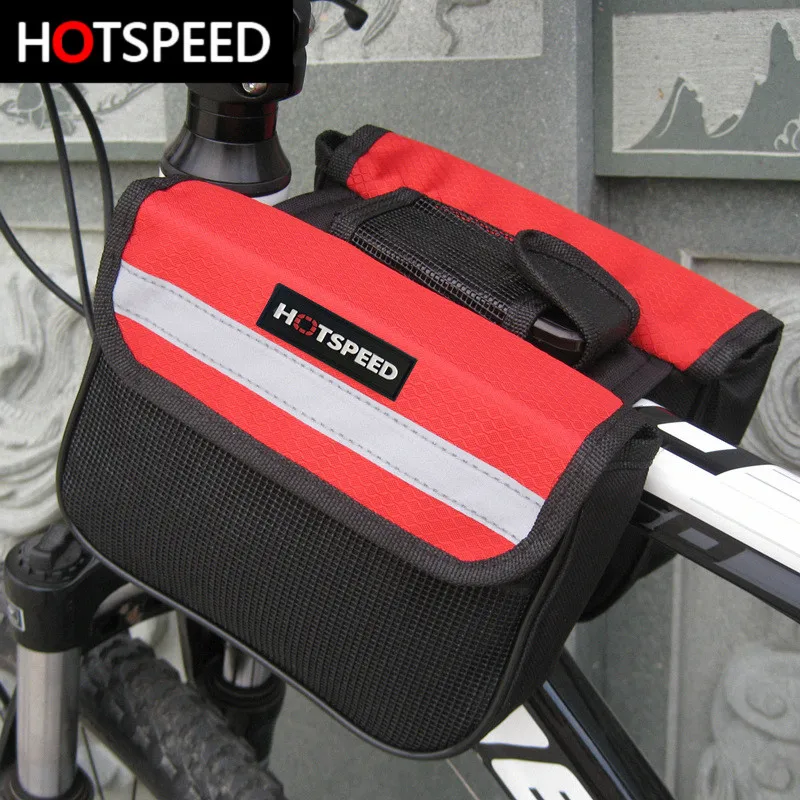 Bicycle Upper Tube Bag Mobile Phone Saddle Bag Front Frame Bag Mountain Bike Bag Cycling Accessories Shoulder Bag a6449