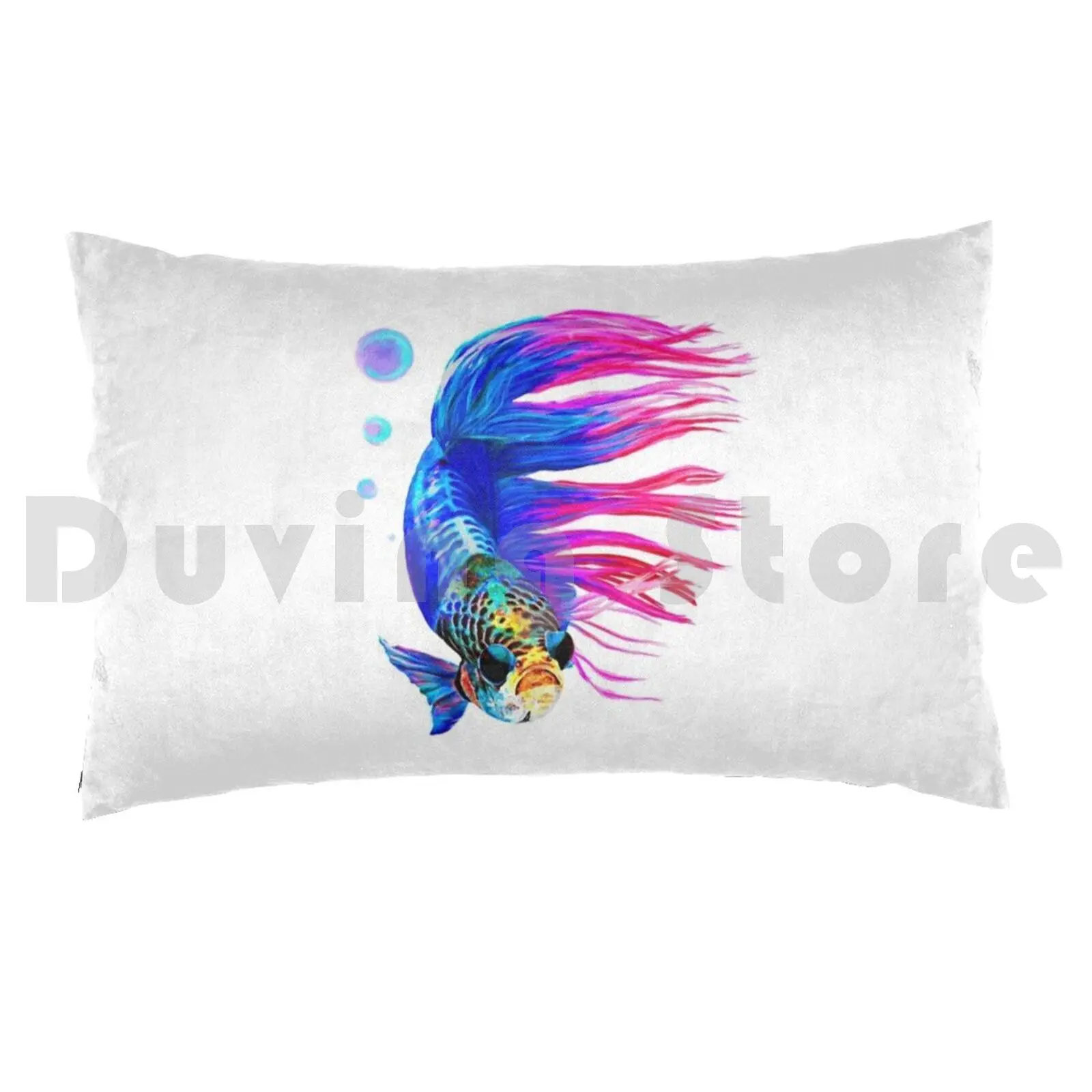 Betta Fish-A Splash In The Water Pillow Case 20*30 Inch Fish Betta Betta Fish Aquarium Pet Cute Animal