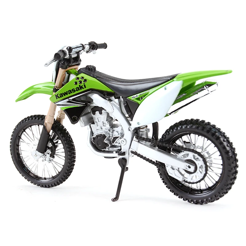 Maisto 1:12 Kawasaki KX 450F Green Die Cast Vehicles Collectible Hobbies Motorcycle Model Toys