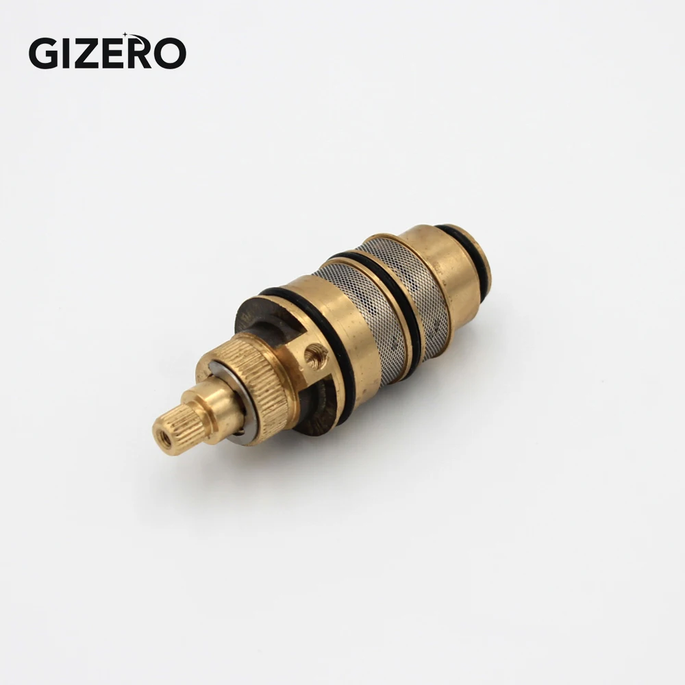 Thermostatic Cartridge Valve Copper Brass Temperature Control Thermostat Shower Mixing Faucet Cartridge Replacement ZR990